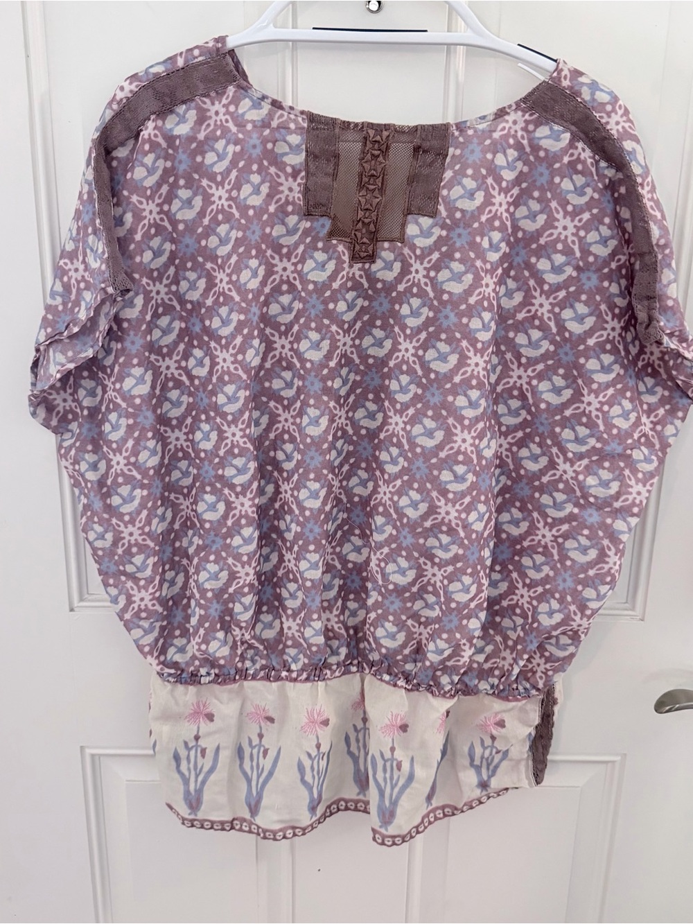 Free People Top M | Embroidered Floral Boho Cottagecore - Picture 2 of 6